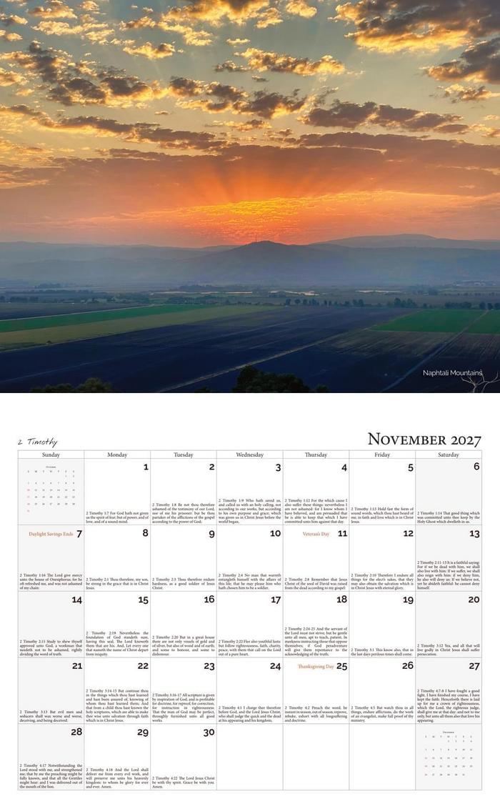 2027 Calendar Preview - November